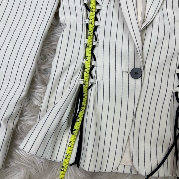 Topshop Pinstripe Corset‎ Blazer - Picture 8 of 8